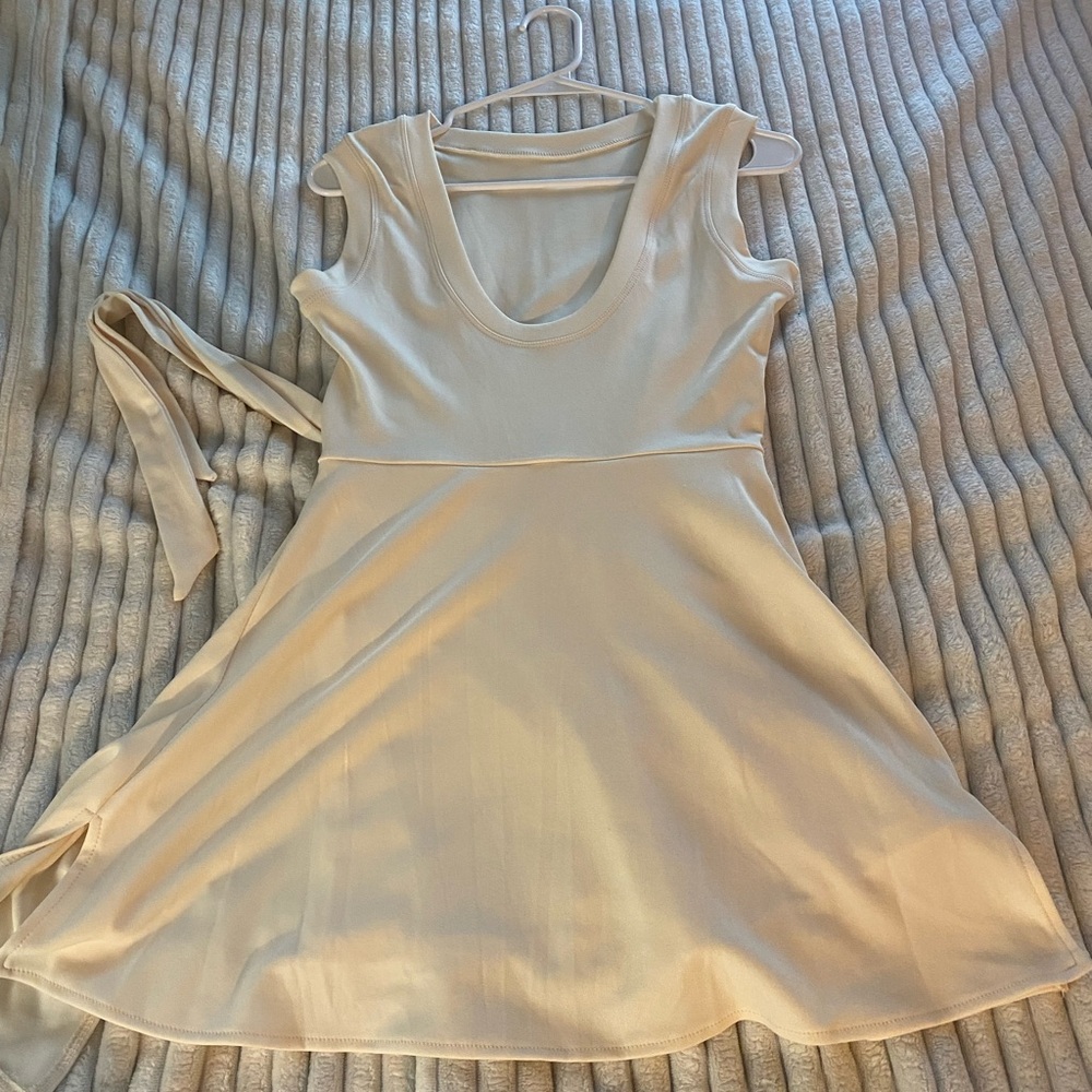 Source Unknown Cream Mini Dress